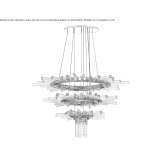 Brass chandelier Brzozow