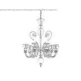 Murano glass chandelier Lipnita