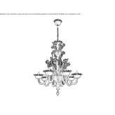 Murano glass chandelier Viroqua