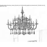 Chandelier with Swarovski® crystals Michapa