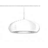 LED hanging lamp made of anodized aluminum Headcorn