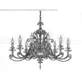 Chandelier with Swarovski® crystals Okany