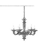 Gold French chandelier with glass Boone