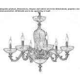 Brass chandelier Caxias