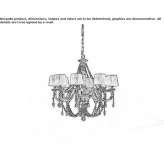 Chandelier with Swarovski® crystals Salach