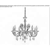 Chandelier with crystals Rodange