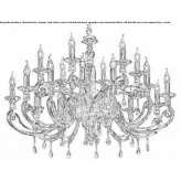 Chandelier with Swarovski® crystals Cleguer