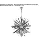 Brass pendant lamp Muri