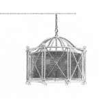 Wrought iron pendant lamp Selendi