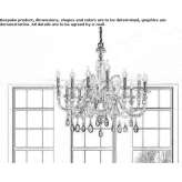 Crystal chandelier with Swarovski® crystals Chelmek