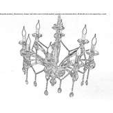 Chandelier with Swarovski® crystals Hodgdon