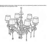 Chandelier with Swarovski® crystals Hodgdon