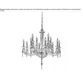 Chandelier with Swarovski® crystals Golmes