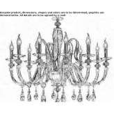 Crystal chandelier with Swarovski® crystals Chelmek