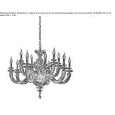 Chandelier with Swarovski® crystals Belaya