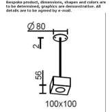 Aluminum LED hanging lamp Reszel