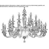 Crystal chandelier with Swarovski® crystals Surgut