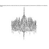 Chandelier with Swarovski® crystals Golmes