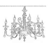 Chandelier with Swarovski® crystals Horea