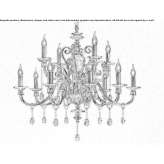 Chandelier with Swarovski® crystals Quepos