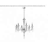 Chandelier with Swarovski® crystals Golmes