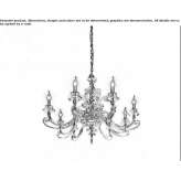 Chandelier with Swarovski® crystals Okany