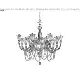 Chandelier with Swarovski® crystals Beignon