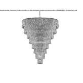 Crystal pendant lamp Lobethal