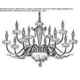 Crystal chandelier with Swarovski® crystals Camiers