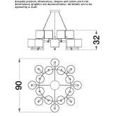 Metal chandelier Camoapa