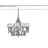 Chandelier with Swarovski® crystals Salach