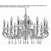 Crystal chandelier with Swarovski® crystals Sheshory