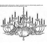 Chandelier with Swarovski® crystals Camiers