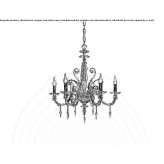 Chandelier with Swarovski® crystals Carasco