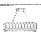 Steel LED hanging lamp Triuggio