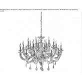 Chandelier with Swarovski® crystals Belaya