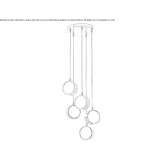 Adjustable metal LED pendant lamp Turt