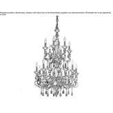 Chandelier with Swarovski® crystals Gascuena