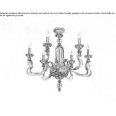 Chandelier with Swarovski® crystals Gascuena