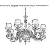 Chandelier with Swarovski® crystals Pretoro