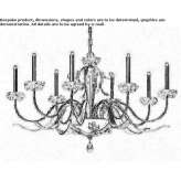 Crystal chandelier with Swarovski® crystals Camiers