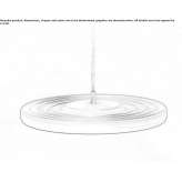 LED hanging lamp made of anodized aluminum Cevizlik