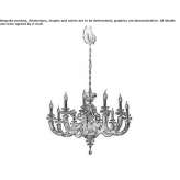 Chandelier with Swarovski® crystals Belaya