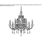 Chandelier with Swarovski® crystals Quepos