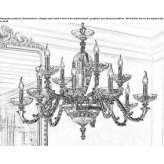 Brass chandelier Caxias