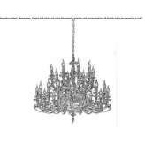 Chandelier with Swarovski® crystals Okany