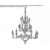 Chandelier with Swarovski® crystals Gascuena