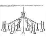 Brass chandelier Brukske
