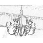 Iron chandelier Jocon