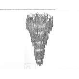 LED glass chandelier Otopeni